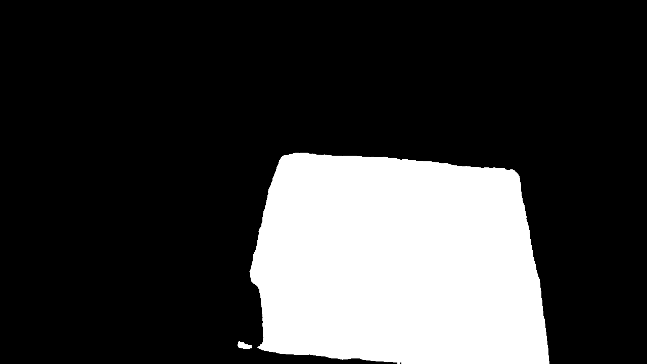 Binary cloth mask from SAM2